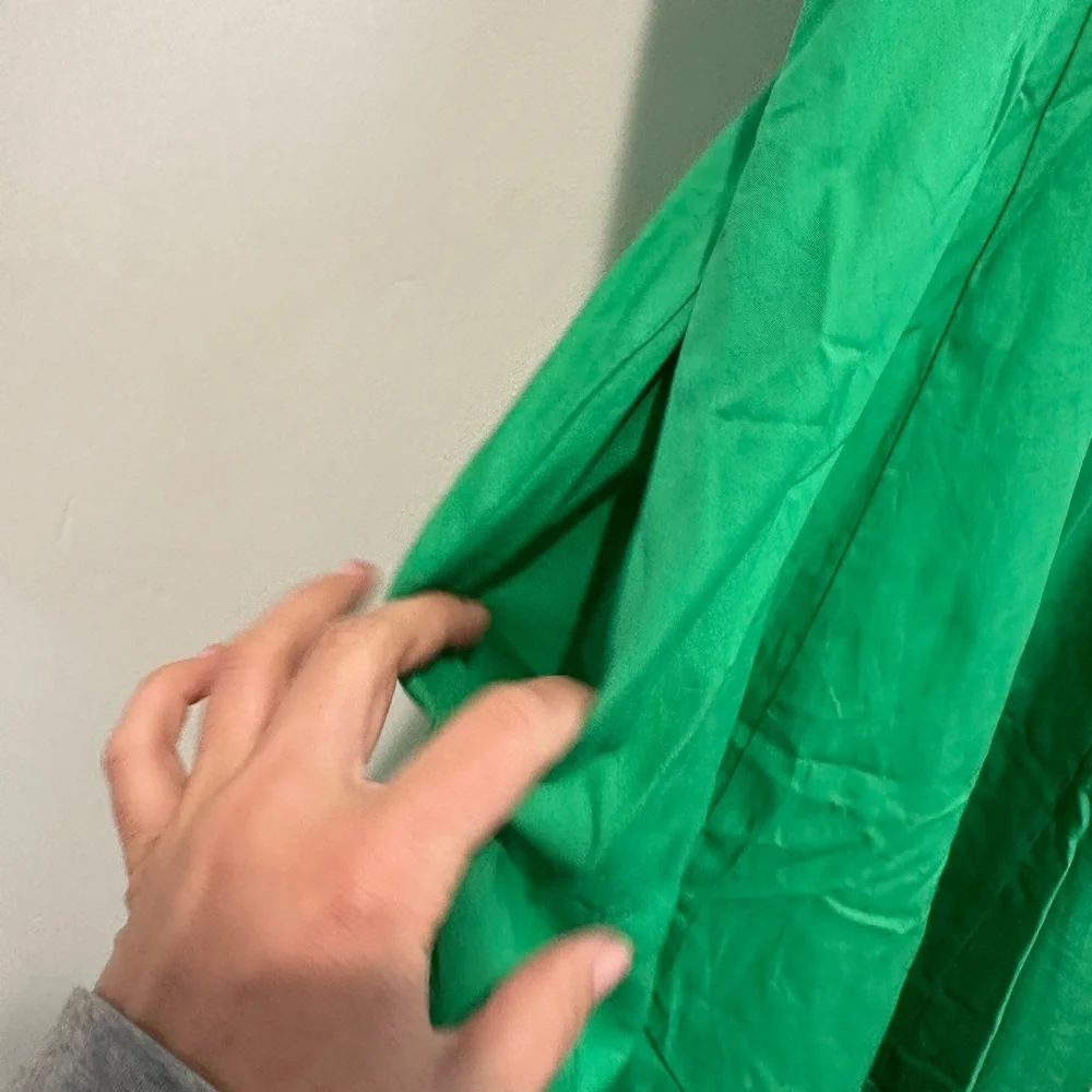 Zara green maxi dress bustier style with pockets - Picture 3 of 5